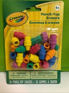 Crayola Pencil-Top Erasers - Multi Color Pack